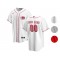 Custom Cincinnati Reds Cool Base Jersey - White/Red/Gray