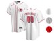 Custom Cincinnati Reds Cool Base Jersey - White/Red/Gray