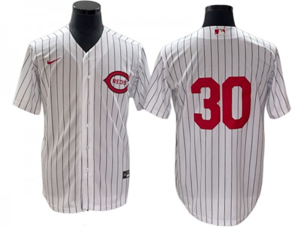 Cincinnati Reds #30 Ken Griffey Jr. White at Field of Dreams Game Jersey