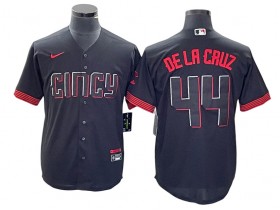 Cincinnati Reds #44 Elly De La Cruz Black 2023 City Connect Jersey