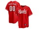 Custom Cincinnati Reds Cool Base Jersey - White/Red/Gray