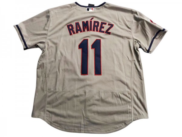 Cleveland Guardians #11 José Ramírez Gray Flex Base Custom Jersey