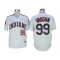 Cleveland Indians #99 Rick Vaughn White Throwback Jersey