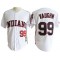 Cleveland Indians #99 Ricky Vaughn White Cooperstown Throwback Jersey