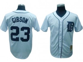 Detroit Tigers #23 Kirk Gibson White Throwback Jersey