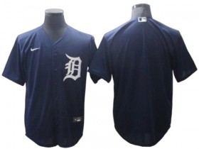 Detroit Tigers Blank Navy Alternate Cool Base Jersey