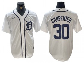 Detroit Tigers #30 Kerry Carpenter White Cool Base Jersey