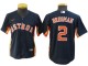 Youth Houston Astros #2 Alex Bregman Cool Base Jersey - Navy/White