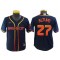 Youth Houston Astros #27 Jose Altuve Navy 2022 City Connect Cool Base Jersey