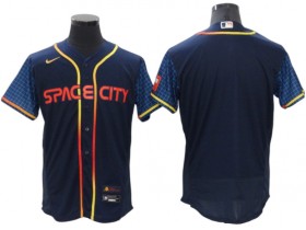 Houston Astros Blank Navy 2022 City Connect Flex Base Jersey