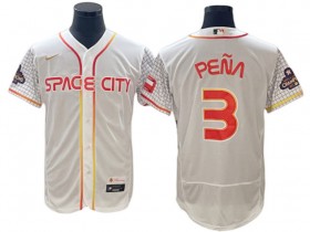 Houston Astros #3 Jeremy Pena White City Connect World Series Champion Jersey