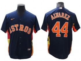 Houston Astros #44 Yordan Alvarez Navy Alternate Cool Base Jersey