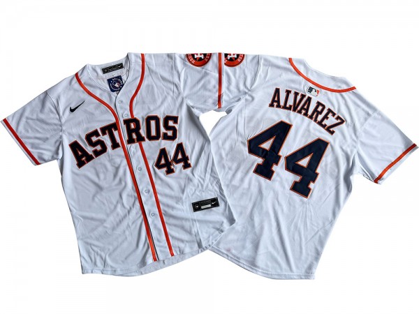 Houston Astros #44 Yordan Alvarez White Limited Jersey