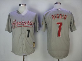 Houston Astros #7 Craig Biggio Gray Cooperstown Collection Jersey