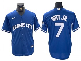 Kansas City Royals #7 Bobby Witt Jr. Royal Cool Base Jersey