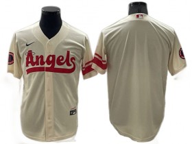 Los Angeles Angels Blank Cream City Connect Cool Base Jersey