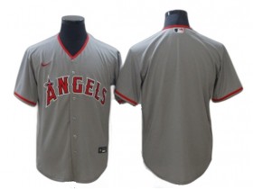 Los Angeles Angels Blank Gray Road Cool Base Jersey