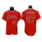 Los Angeles Angels #27 Mike Trout Red Alternate Flex Base Jersey