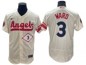 Los Angeles Angels #3 Taylor Ward Cream 2022 City Connect Flex Base Jersey