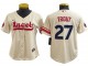 Los Angeles Angels #27 Mike Trout Cream 2022 City Connect Cool Base Jersey