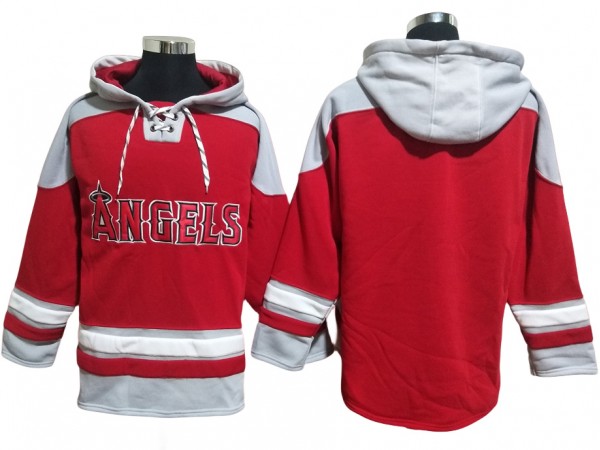 Los Angeles Angels Red Pullover Hoodie