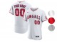 Custom Los Angeles Angels Flex Base Jersey - White/Gray/Red 