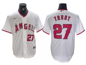 Los Angeles Angels #27 Mike Trout White Limited Jersey