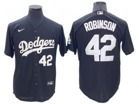 Los Angeles Dodgers #42 Jackie Robinson Black Turn Back The Clock Jersey