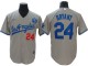 Los Angeles Dodgers #24 Kobe Bryant Cool Base Jersey - Royal/White/Gray/Black