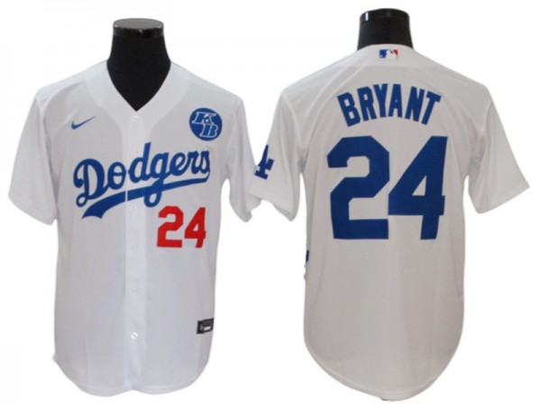 Los Angeles Dodgers #24 Kobe Bryant Cool Base Jersey - Royal/White/Gray/Black