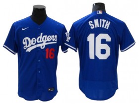 Los Angeles Dodgers #16 Will Smith Royal Alternate Flex Base Jersey