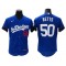 Los Angeles Dodgers #50 Mookie Betts City Connect Flex Base Jersey - Royal/White