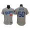 Los Angeles Dodgers #50 Mookie Betts Gray Alternate Flex Base Jersey