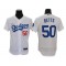 Los Angeles Dodgers #50 Mookie Betts White Home Flex Base Jersey