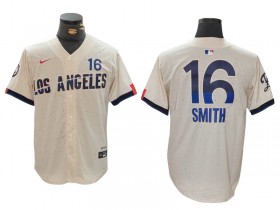 Los Angeles Dodgers #16 Will Smith Cream 2024 City Connect Limited Jersey