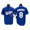 Los Angeles Dodgers #8 Enrique Hernández Royal Blue Cool  Base Jersey