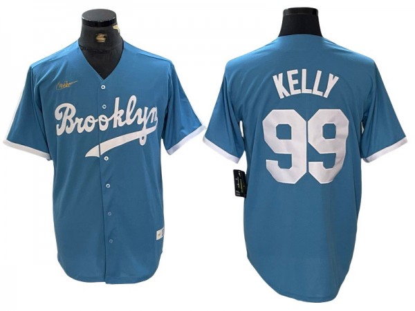 Los Angeles Dodgers #99 Joe Kelly Light Blue Cooperstown Collection Jersey