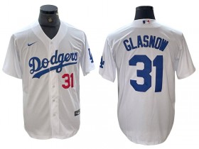 Los Angeles Dodgers #31 Tyler Glasnow White Limited Jersey