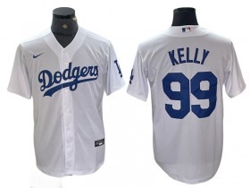 Los Angeles Dodgers #99 Joe Kelly White Cool Base Jersey