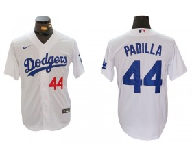 Los Angeles Dodgers #44 Vicente Padilla White Home Limited Jersey