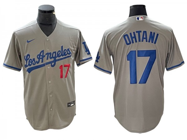 Los Angeles Dodgers #17 Shohei Ohtani Gray Limited Jersey