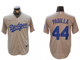 Los Angeles Dodgers #44 Vicente Padilla Gray Alternate Jersey