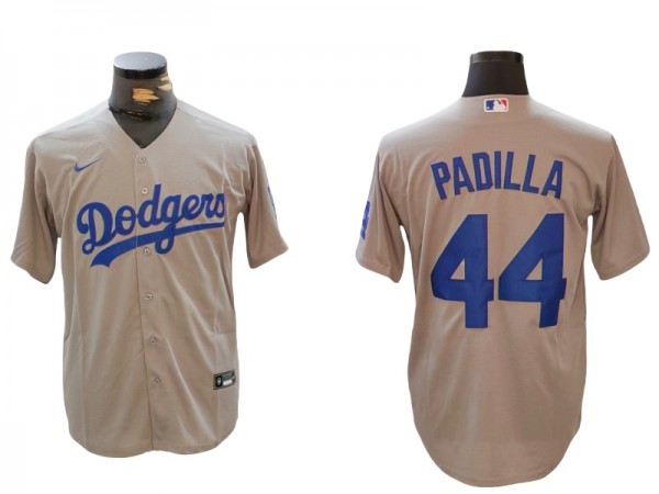 Los Angeles Dodgers #44 Vicente Padilla Gray Alternate Jersey