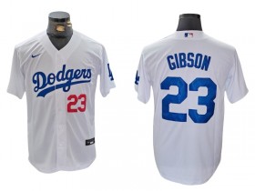 Los Angeles Dodgers #23 Kirk Gibson White Limited Jersey