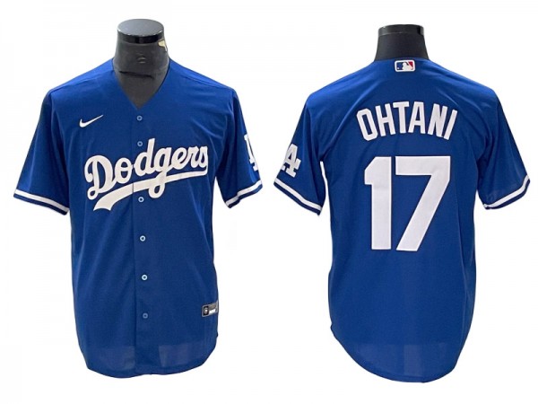 Los Angeles Dodgers #17 Shohei Ohtani Royal Cool Base Jersey