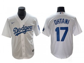 Los Angeles Dodgers #17 Shohei Ohtani White Cool Base Jersey