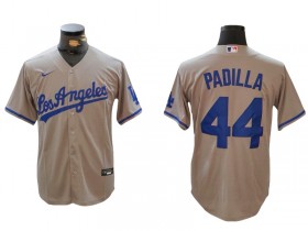 Los Angeles Dodgers #44 Vicente Padilla Gray Road Jersey