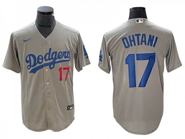 Los Angeles Dodgers #17 Shohei Ohtani Gray Alternate Limited Jersey