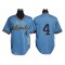 Milwaukee Brewers #4 Paul Molitor Light Blue 1982 Throwback Jersey