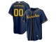 Custom Milwaukee Brewers Cool Base Jersey - Cream/White/Gray/Navy 